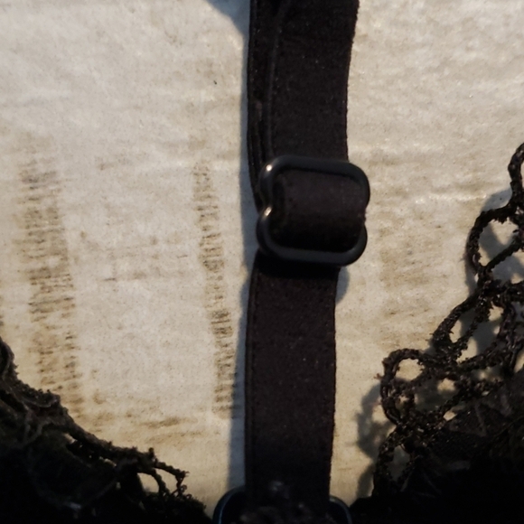 BLACK LACE BRA RACERBACK - Picture 5 of 9